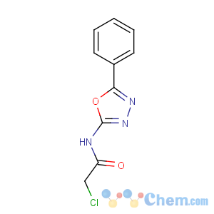 CAS No:7659-20-3 2-chloro-N-(5-phenyl-1,3,4-oxadiazol-2-yl)acetamide
