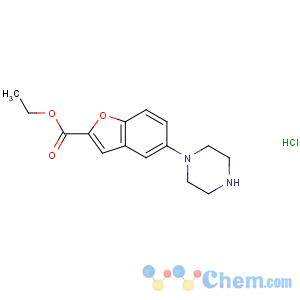 CAS No:765935-67-9 ethyl 5-piperazin-1-yl-1-benzofuran-2-carboxylate;hydrochloride