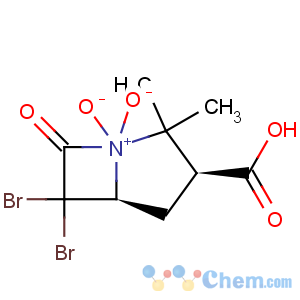 CAS No:76646-91-8 4-Thia-1-azabicyclo[3.2.0]heptane-2-carboxylicacid, 6,6-dibromo-3,3-dimethyl-7-oxo-, 4,4-dioxide, (2S,5R)-