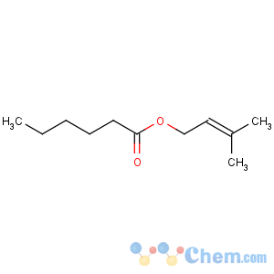 CAS No:76649-22-4 Hexanoic acid,3-methyl-2-buten-1-yl ester
