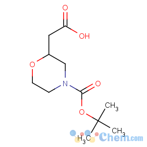 CAS No:766539-28-0 2-[4-[(2-methylpropan-2-yl)oxycarbonyl]morpholin-2-yl]acetic acid
