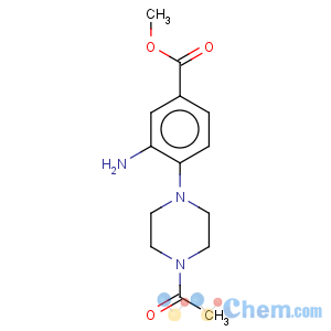 CAS No:767316-73-4 Benzoic acid,4-(4-acetyl-1-piperazinyl)-3-amino-, methyl ester