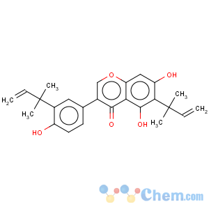 CAS No:76754-24-0 4H-1-Benzopyran-4-one,5,7-dihydroxy-3-[4-hydroxy-3-(3-methyl-2-buten-1-yl)phenyl]-6-(3-methyl-2-buten-1-yl)-