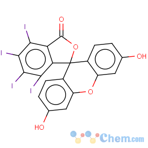 CAS No:767625-50-3 Spiro[isobenzofuran-1(3H),9'-[9H]xanthen]-3-one,3',6'-dihydroxy-2',4',5',7'-tetraiodo-, radical ion(1-) (9CI)