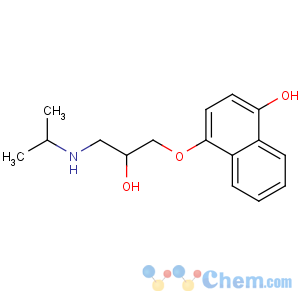 CAS No:76792-97-7 4-[2-hydroxy-3-(propan-2-ylamino)propoxy]naphthalen-1-ol