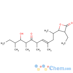 CAS No:76808-15-6 2-Oxetanone,3-ethyl-4-[(1S,3E,5R,7S,8R,9R)-8-hydroxy-1,3,5,7,9-pentamethyl-6-oxo-3-undecen-1-yl]-,(3S,4S)-