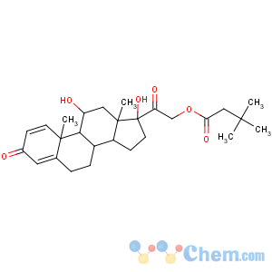 CAS No:7681-14-3 [2-[(8S,9S,10R,11S,13S,14S,17R)-11,17-dihydroxy-10,13-dimethyl-3-oxo-7,<br />8,9,11,12,14,15,<br />16-octahydro-6H-cyclopenta[a]phenanthren-17-yl]-2-oxoethyl]<br />3,3-dimethylbutanoate