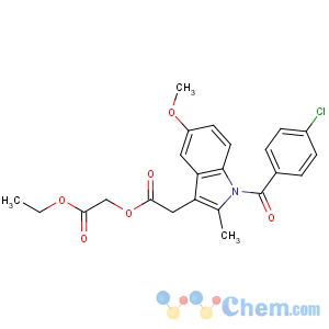 CAS No:76812-43-6 1H-Indole-3-aceticacid, 1-(4-chlorobenzoyl)-5-methoxy-2-methyl-, 2-ethoxy-2-oxoethyl ester