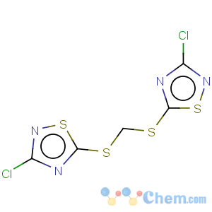 CAS No:76838-02-3 1,2,4-Thiadiazole,5,5'-[methylenebis(thio)]bis[3-chloro- (9CI)