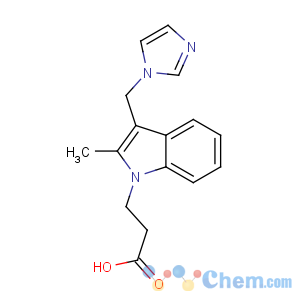 CAS No:76894-77-4 3-[3-(imidazol-1-ylmethyl)-2-methylindol-1-yl]propanoic acid