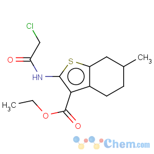 CAS No:76981-87-8 Benzo[b]thiophene-3-carboxylicacid, 2-[(2-chloroacetyl)amino]-4,5,6,7-tetrahydro-6-methyl-, ethyl ester