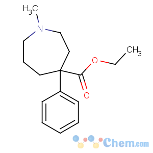 CAS No:77-15-6 ethyl 1-methyl-4-phenylazepane-4-carboxylate