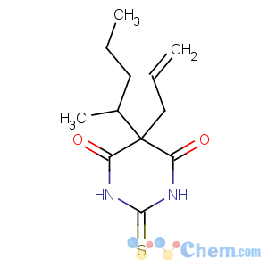 CAS No:77-27-0 4,6(1H,5H)-Pyrimidinedione,dihydro-5-(1-methylbutyl)-5-(2-propen-1-yl)-2-thioxo-