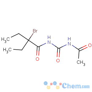 CAS No:77-66-7 N-(acetylcarbamoyl)-2-bromo-2-ethylbutanamide