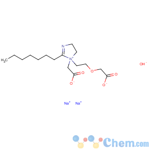 CAS No:7702-01-4 1H-Imidazolium,1-[2-(carboxymethoxy)ethyl]-1-(carboxymethyl)-2-heptyl-4,5-dihydro-, hydroxide,sodium salt (1:1:2)