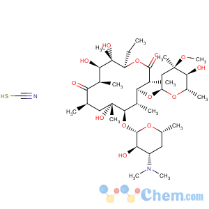 CAS No:7704-67-8 Erythromycin thiocyanate