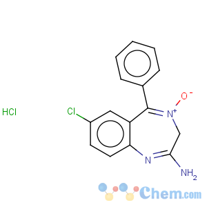 CAS No:7722-15-8 3H-1,4-Benzodiazepin-2-amine,7-chloro-5-phenyl-, 4-oxide