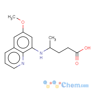 CAS No:77229-68-6 Pentanoic acid,4-[(6-methoxy-8-quinolinyl)amino]-