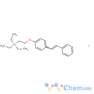 CAS No:77257-42-2 triethyl-[2-[4-[(E)-2-phenylethenyl]phenoxy]ethyl]azanium