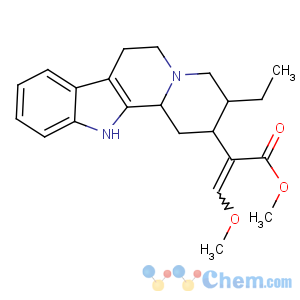 CAS No:7729-23-9 methyl<br />(E)-2-[(2S,3R,12bR)-3-ethyl-1,2,3,4,6,7,12,12b-octahydroindolo[2,<br />3-a]quinolizin-2-yl]-3-methoxyprop-2-enoate