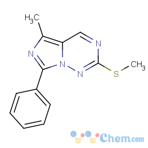CAS No:774462-47-4 5-methyl-2-methylsulfanyl-7-phenylimidazo[5,1-f][1,2,4]triazine