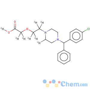 CAS No:774596-22-4 Acetic acid,[2-[4-[(4-chlorophenyl)phenylmethyl]-1-piperazinyl-2,2,3,3,5,5,6,6-d8]ethoxy]-(9CI)