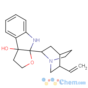 CAS No:77549-88-3 3aH-Furo[2,3-b]indol-3a-ol,8a-(5-ethenyl-1-azabicyclo[2.2.2]oct-2-yl)-2,3,8,8a-tetrahydro- (9CI)