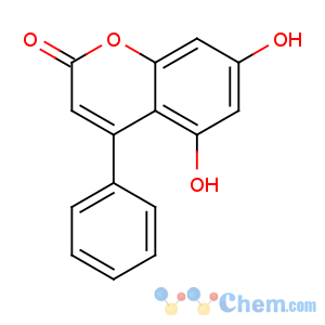 CAS No:7758-73-8 5,7-dihydroxy-4-phenylchromen-2-one