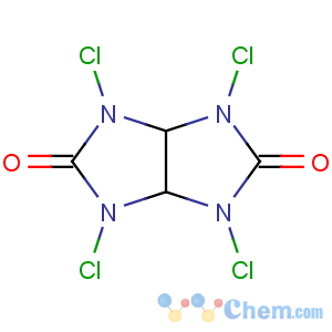 CAS No:776-19-2 1,3,4,6-tetrachloro-3a,6a-dihydroimidazo[4,5-d]imidazole-2,5-dione