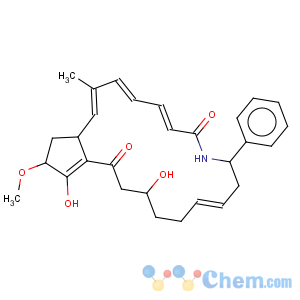 CAS No:77642-19-4 Cyclopent[i]azacyclononadecine-7,17(8H,19H)-dione,9,10,13,14,15,16,20,20a-octahydro-15,18-dihydroxy-19-methoxy-2-methyl-9-phenyl-,(1Z,3E,5E,9S,11E,15S,19S,20aR)-