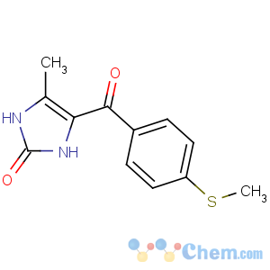 CAS No:77671-31-9 4-methyl-5-(4-methylsulfanylbenzoyl)-1,3-dihydroimidazol-2-one