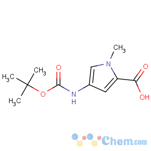 CAS No:77716-11-1 1-methyl-4-[(2-methylpropan-2-yl)oxycarbonylamino]pyrrole-2-carboxylic<br />acid