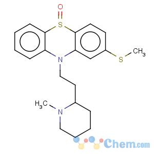 CAS No:7776-05-8 10H-Phenothiazine,10-[2-(1-methyl-2-piperidinyl)ethyl]-2-(methylthio)-, 5-oxide