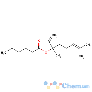 CAS No:7779-23-9 Hexanoic acid,1-ethenyl-1,5-dimethyl-4-hexen-1-yl ester