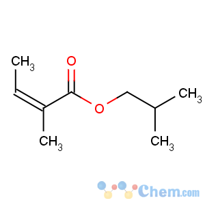CAS No:7779-81-9 2-Butenoic acid,2-methyl-, 2-methylpropyl ester, (2Z)-