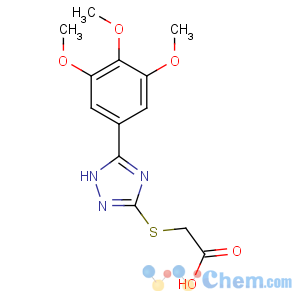 CAS No:77803-55-5 Acetic acid,2-[[3-(3,4,5-trimethoxyphenyl)-1H-1,2,4-triazol-5-yl]thio]-