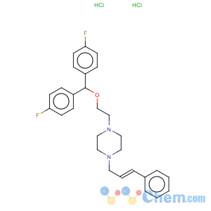CAS No:77862-93-2 1-(2-(di-(4-Fluorophenyl)methoxy)ethyl)-4-(3-phenyl-2-propenyl)piperazine dimethanesulfonate