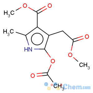 CAS No:77978-85-9 1H-Pyrrole-3-aceticacid, 2-(acetyloxy)-4-(methoxycarbonyl)-5-methyl-, methyl ester
