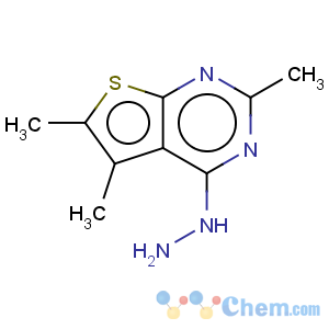 CAS No:77995-55-2 Thieno[2,3-d]pyrimidine,4-hydrazinyl-2,5,6-trimethyl-
