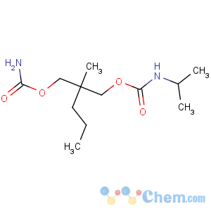 CAS No:78-44-4 [2-(carbamoyloxymethyl)-2-methylpentyl] N-propan-2-ylcarbamate