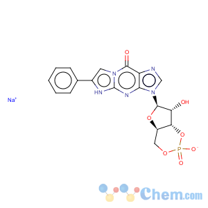 CAS No:78080-27-0 9H-Imidazo[1,2-a]purin-9-one,3,4-dihydro-6-phenyl-3-(3,5-O-phosphinico-b-D-ribofuranosyl)- (9CI)