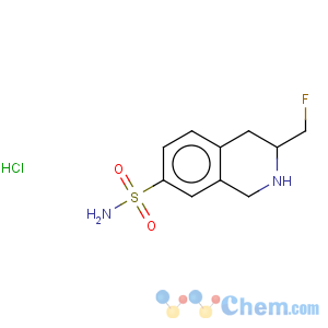 CAS No:780820-69-1 7-Isoquinolinesulfonamide,3-(fluoromethyl)-1,2,3,4-tetrahydro-, hydrochloride (1:1), (3R)-