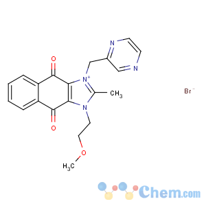CAS No:781661-94-7 1-(2-methoxyethyl)-2-methyl-3-(pyrazin-2-ylmethyl)benzo[f]benzimidazol-<br />3-ium-4,9-dione