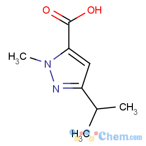 CAS No:78208-73-8 2-methyl-5-propan-2-ylpyrazole-3-carboxylic acid