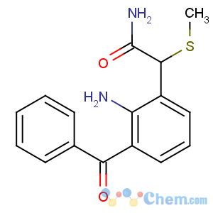 CAS No:78281-61-5 2-(2-amino-3-benzoylphenyl)-2-methylsulfanylacetamide