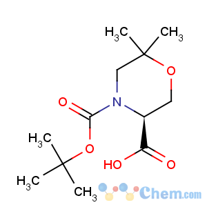 CAS No:783349-78-0 3,4-Morpholinedicarboxylicacid, 6,6-dimethyl-, 4-(1,1-dimethylethyl) ester, (3S)-