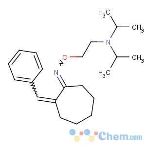 CAS No:78372-27-7 N-[2-[(E)-[(2E)-2-benzylidenecycloheptylidene]amino]oxyethyl]-N-propan-<br />2-ylpropan-2-amine