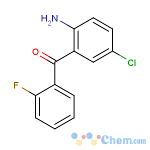 CAS No:784-38-3 (2-amino-5-chlorophenyl)-(2-fluorophenyl)methanone