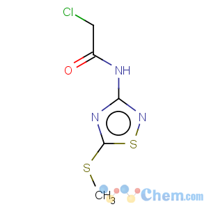 CAS No:78429-98-8 Acetamide,2-chloro-N-[5-(methylthio)-1,2,4-thiadiazol-3-yl]-