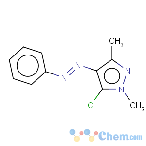 CAS No:78431-21-7 1H-Pyrazole,5-chloro-1,3-dimethyl-4-(2-phenyldiazenyl)-
